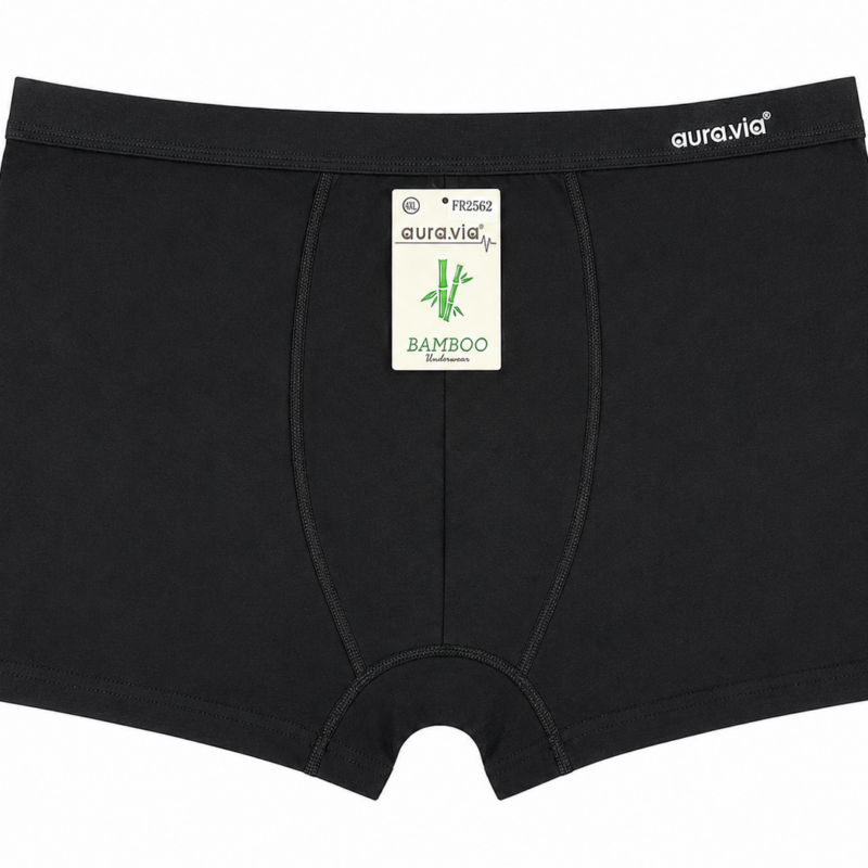 Bokserki męskie Aura.via bambusowe, gładkie 4XL-6XL