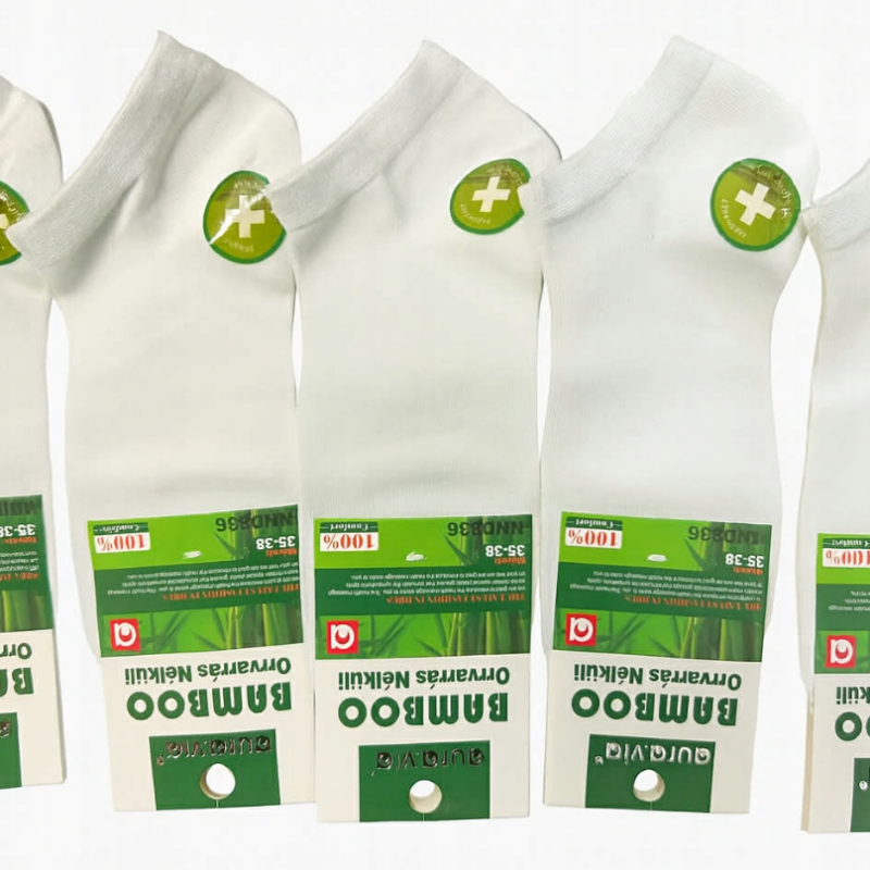 Skarpetki Damskie bambusowe stopki zestaw 5 par r. 35-38/38-41 Aura.via