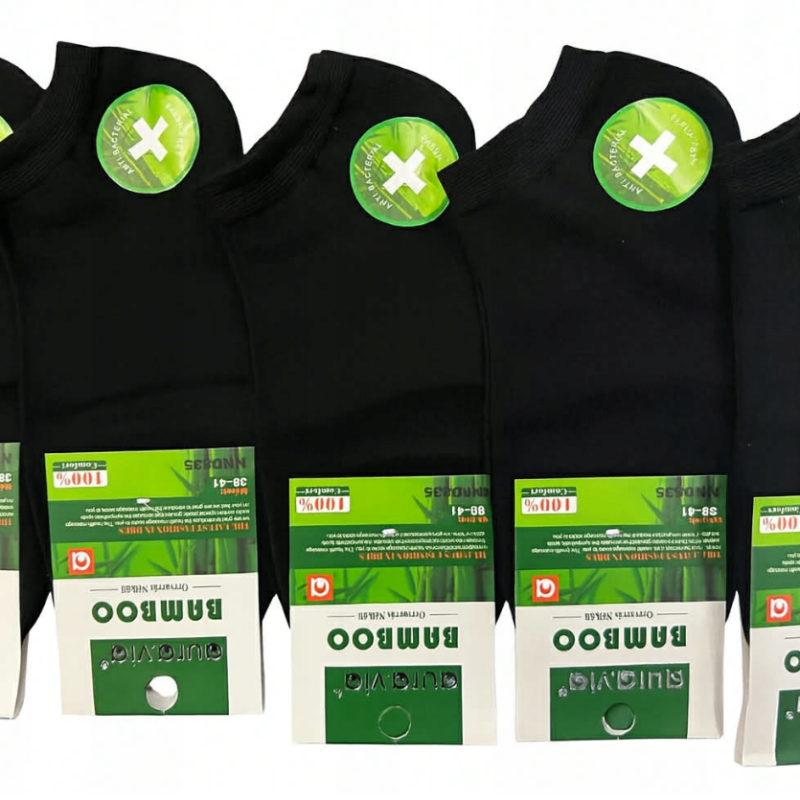 Skarpetki Damskie bambusowe stopki zestaw 5 par r. 35-38/38-41 Aura.via