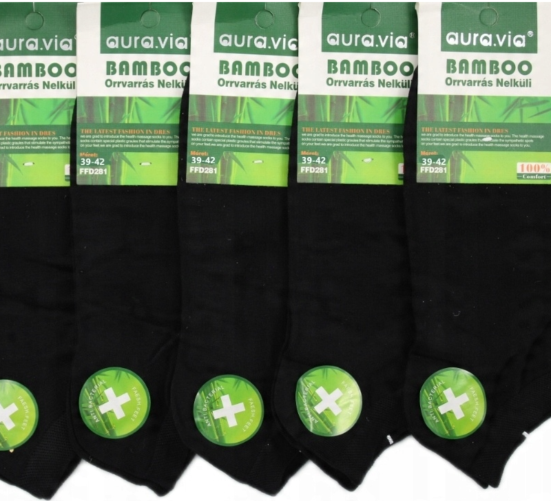 Skarpety męskie skarpetki stopki bambus zestaw 5 par r 39-42/43-46 AuraVia