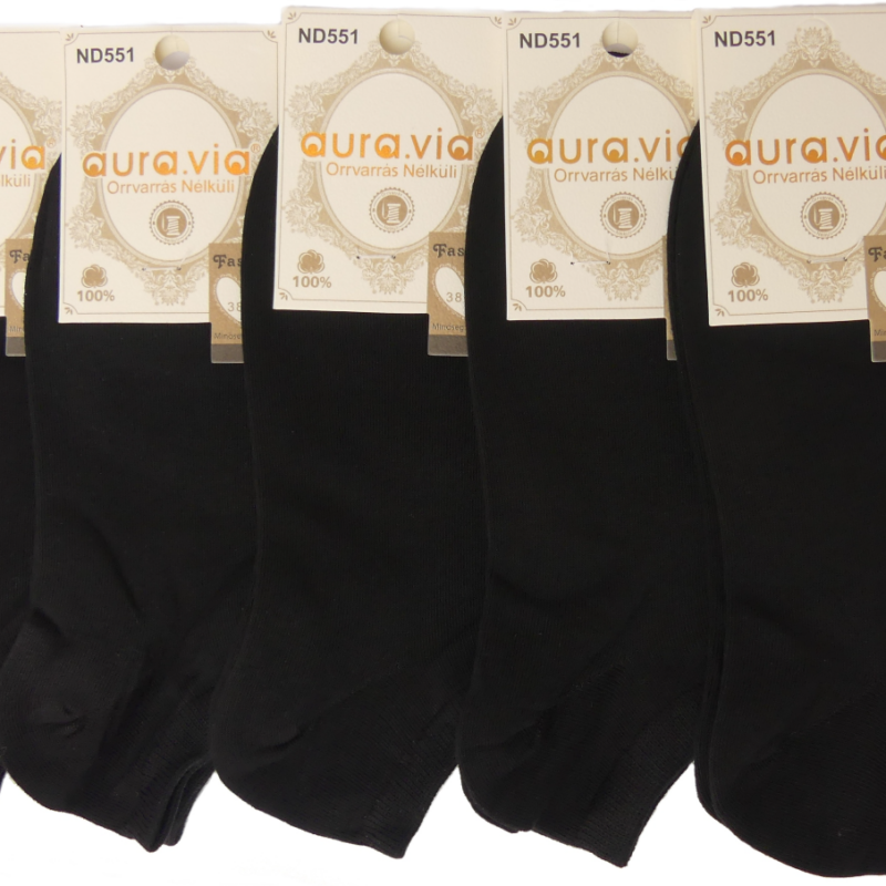 Skarpetki Damskie bawełniane stopki zestaw 5 par r. 35-38/38-41 Aura.via