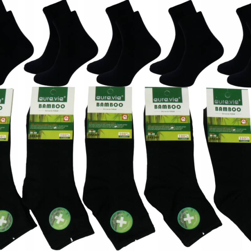 Aura Via Skarpetki FFZ361 czarny rozmiar 39-42/43-46