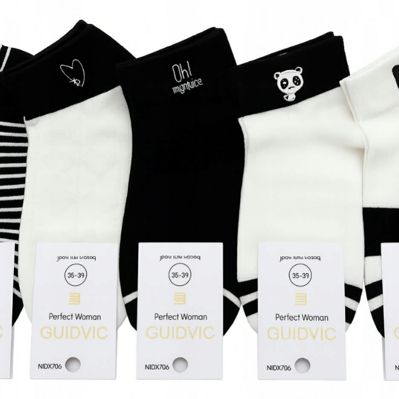 Skarpetki Damskie bawełniane kolory 5 par rozmiar 35-38/38-41 Aura.via