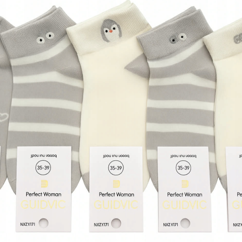 Skarpetki Damskie bawełniane kolory 5 par rozmiar 35-38/38-41 Aura.via