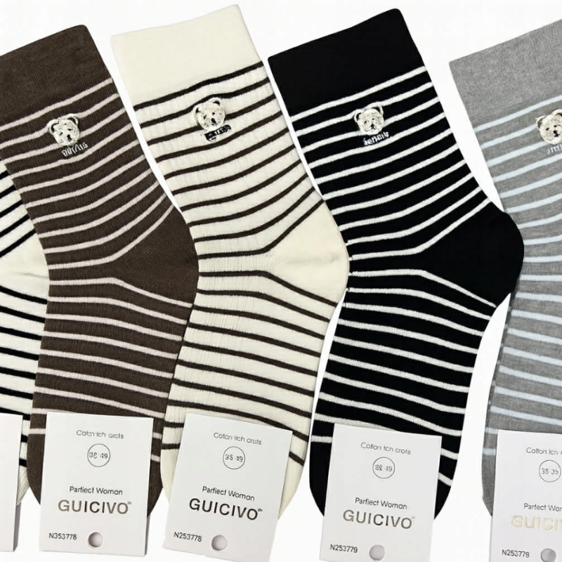 Skarpetki Damskie bawełniane kolory 5 par rozmiar 35-38/38-41 Aura.via