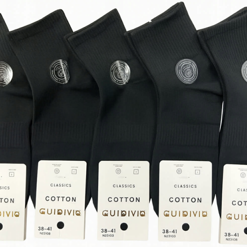 Skarpety męskie skarpetki bawełniane 5 par r. 43-46 / 39-42 czarne