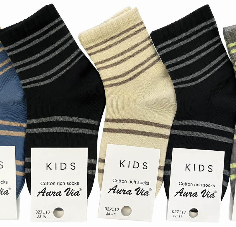 Skarpetki skarpety dziecięce chłopięce 5 par r 24-27/28-31/32-35 Aura.via