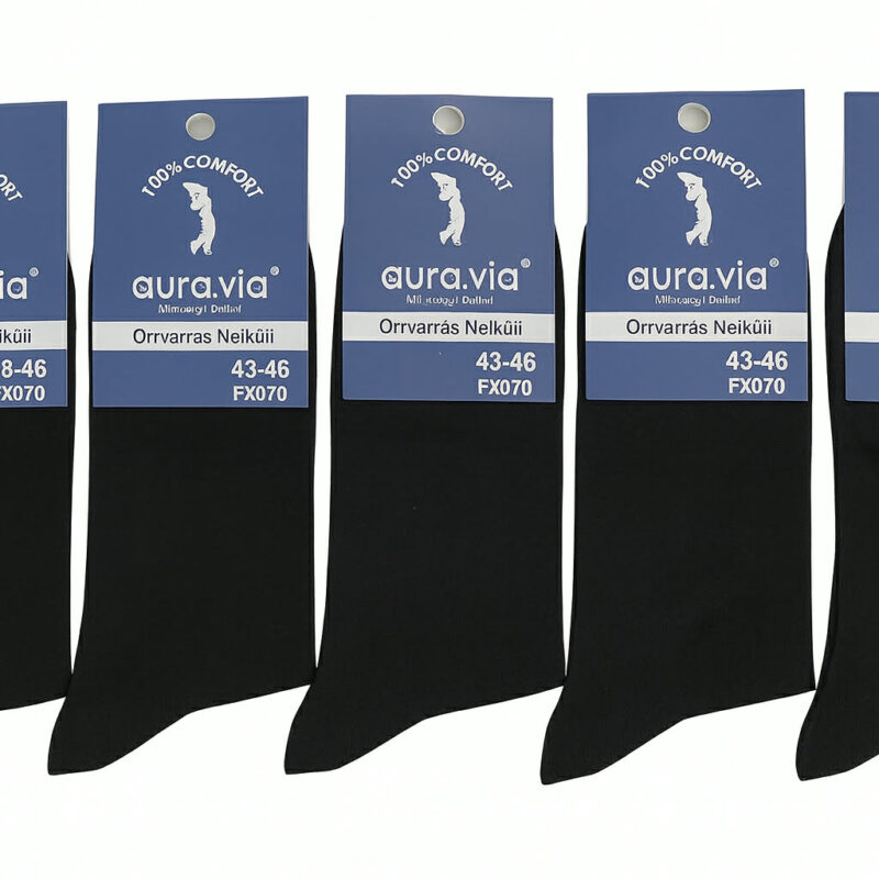 Skarpety męskie skarpetki bawełniane 5 par r. 39-42/43-46/47-49 czarne premium