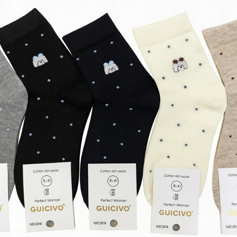 Skarpetki Damskie skarpety bawełniane 5 par kolor r. 35-38/38-41 Aura.via