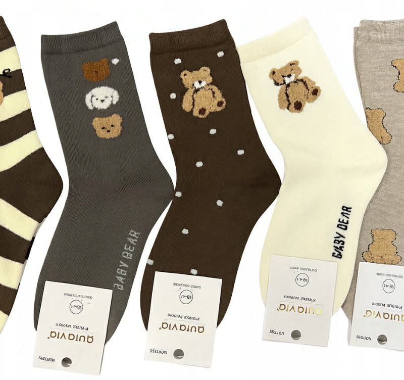 Skarpetki Damskie delikatnie ocieplane skarpety bawełniane 5 par kolor r. 35-38/38-41 Aura.via