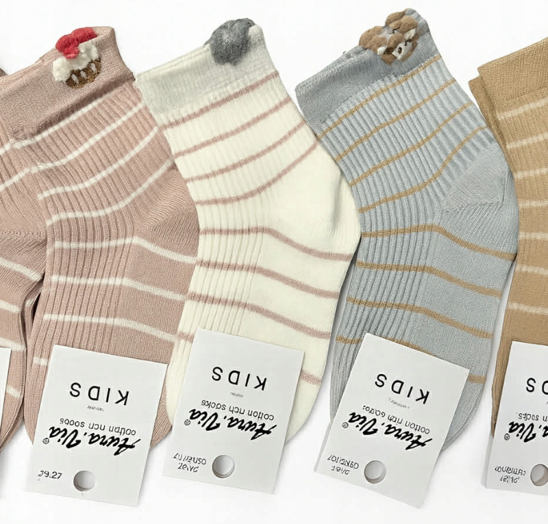 Skarpetki skarpety dziecięce dziewczęce 5 par 24-27/28-31/32-35 Aura.via