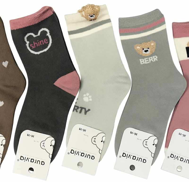 Skarpetki skarpety dziecięce dziewczęce 5 par 28-31/32-35 Aura.via