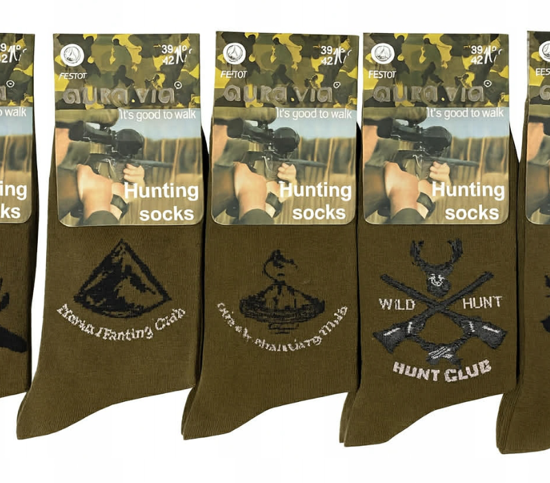 Skarpety myśliwskie AuraVia dla pasjonatów polowań rozmiar 39-42 / 43-46
