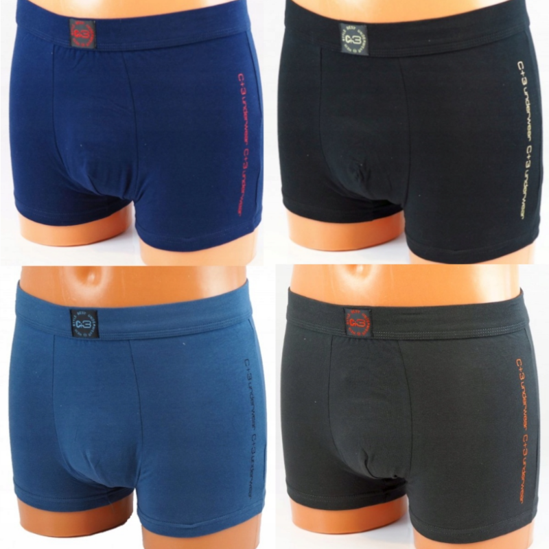 Bokserki Męskie bawełniane Majtki zestaw 4 sztuk C+3 rozmiar M/L/XL/2XL