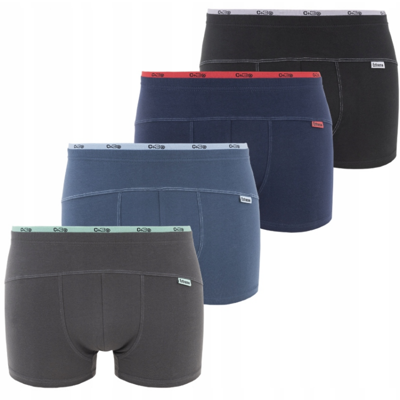 Bokserki Męskie bawełniane Majtki zestaw 4 sztuk C+3 rozmiar M/L/XL/2XL