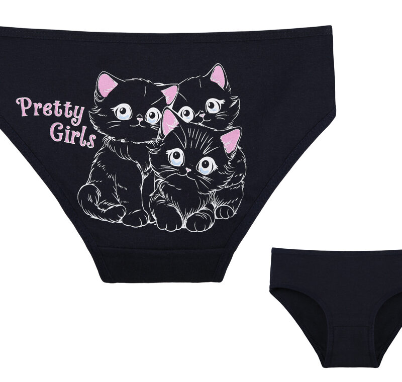 Majtki Dziewczęce Bawełniane Donella Kotki 2/3|4/5 Lat — zdjęcie 3