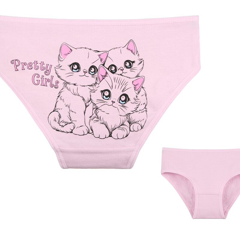 Majtki Dziewczęce Bawełniane Donella Kotki 2/3|4/5 Lat — zdjęcie 2