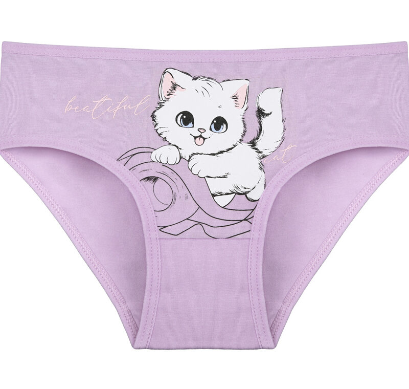 Majtki Dziewczęce Bawełniane Donella Kotki 2/3|4/5 Lat — zdjęcie 1