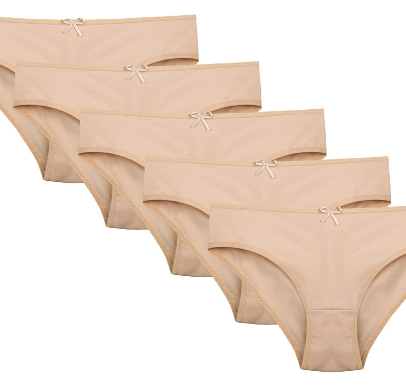 Majtki Dziewczęce Bawełniane Donella Beżowe 6/7|8/9|10/11|12/13|14/15 Lat