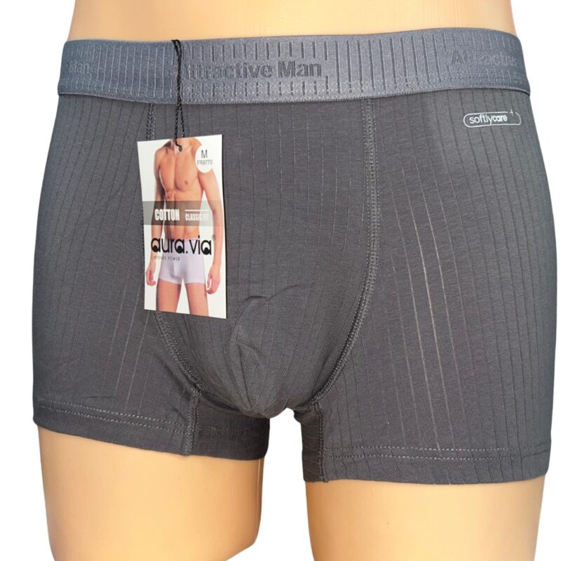 Prążkowane bokserki Aura.via classic fit płaskie szwy, rozmiar M/XL/2XL