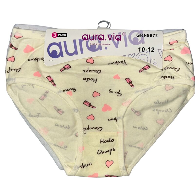 Majtki Dziewczęce Aura.via 3 sztuki 2-3/4-6/7-9/10-12 Lat — zdjęcie 1
