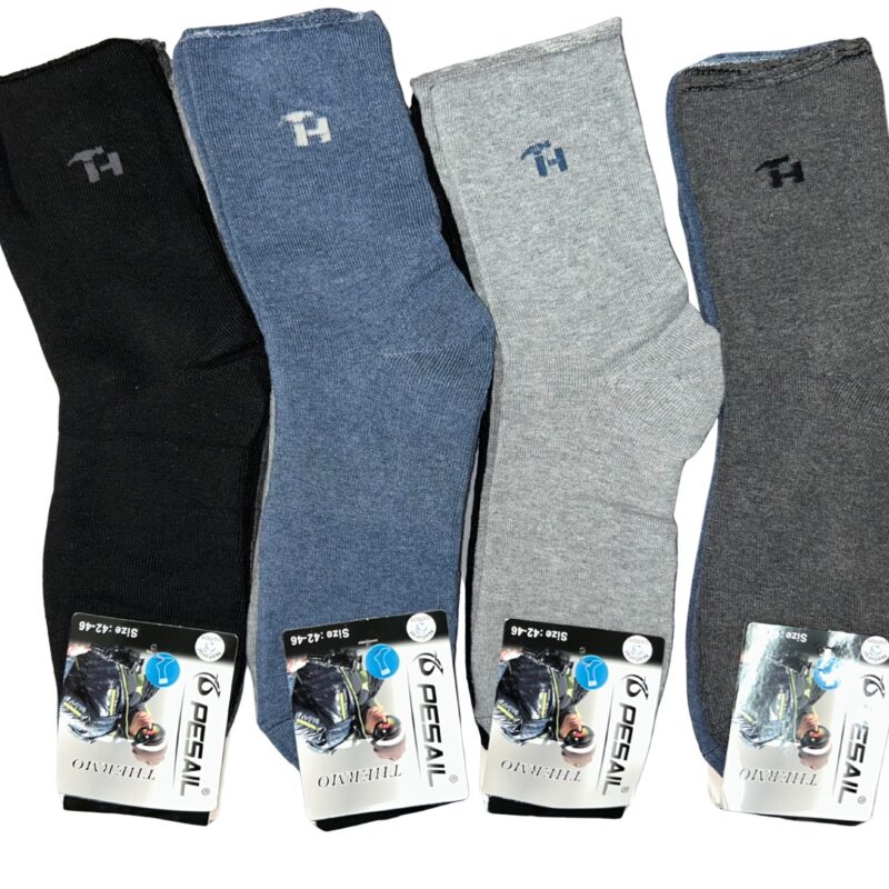 4x SKARPETY TERMO MĘSKIE GRUBE CIEPŁE BEZUCISKOWE PESAIL 40-44/42-46