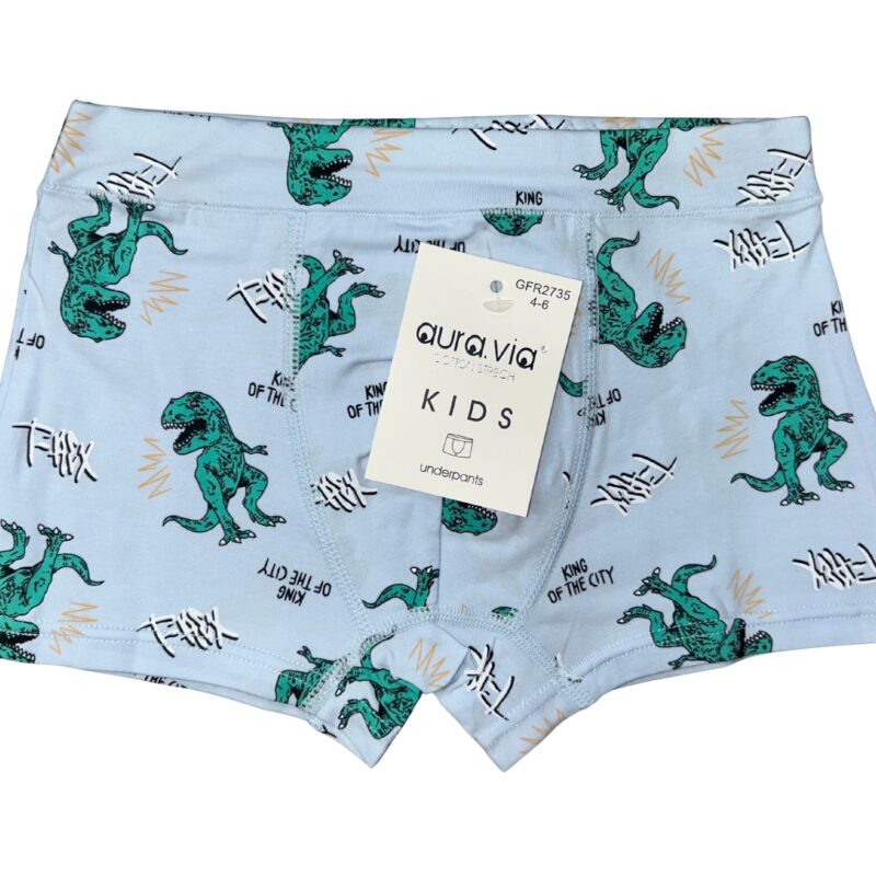 Bokserki chłopięce Aura.Via KIDS bawełna 95% rozmiar 2-4/4-6/6-8 Lat