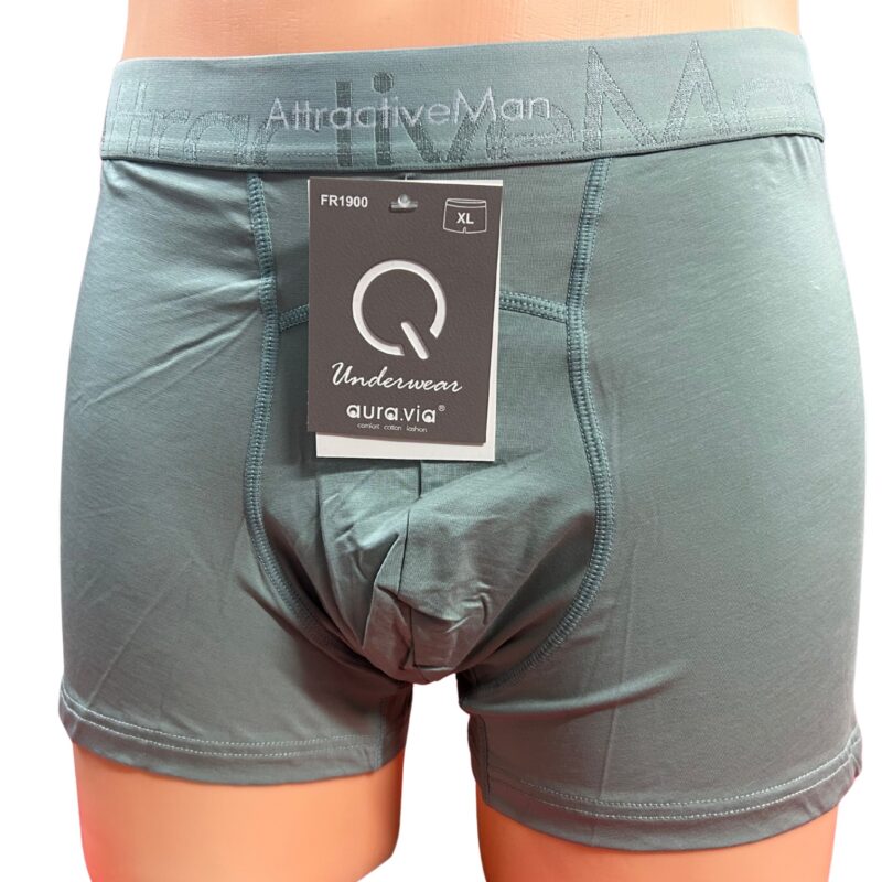 Bokserki męskie Aura.via bambusowe, gładkie