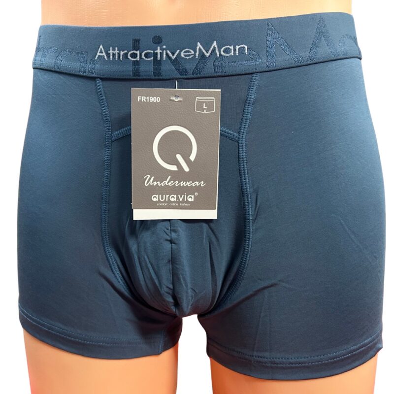 Bokserki męskie Aura.via bambusowe, gładkie