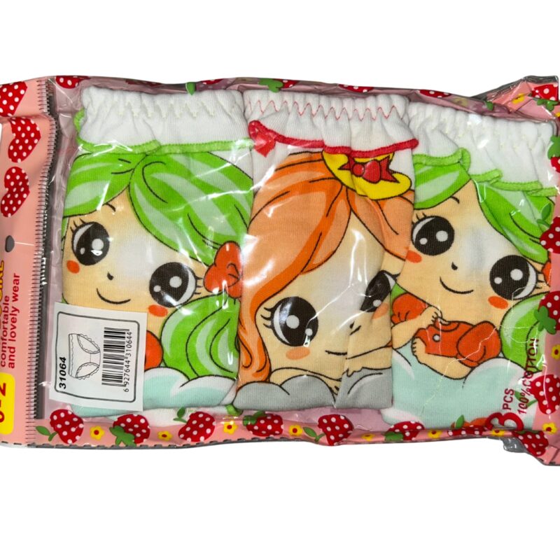 Majtki dziewczęce 3 sztuki figi DC Polo GIRL 0-2 Lata — zdjęcie 1