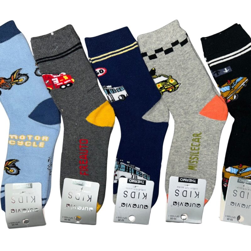 Ocieplane Skarpety Dziecięce ciepłe Aura Via 32-35