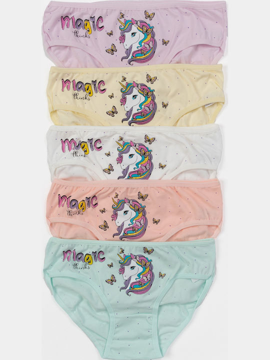 Majtki Dziewczęce Bawełniane Donella Jednorożce 0/1|2/3 Lat