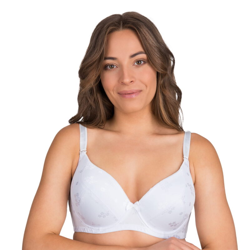 Biustonosz usztywniany z roślinnym wzorem 1727