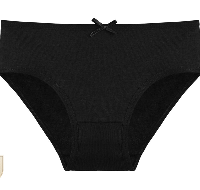 Majtki Dziewczęce Bawełniane Donella Czarne 6/7|8/9|10/11 Lat — zdjęcie 1