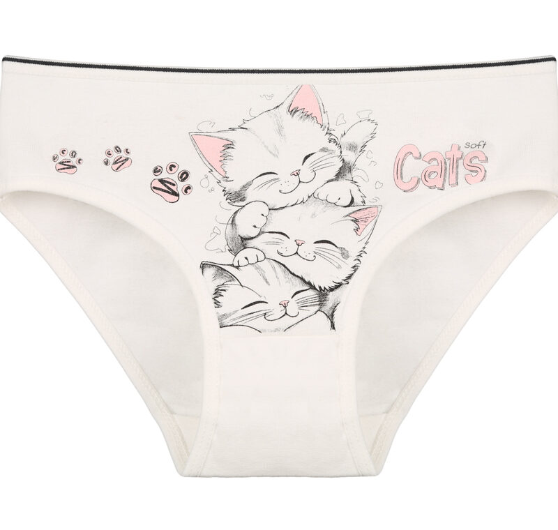 Majtki Dziewczęce Bawełniane Donella Kotki i Pieski 6/7|8-9 Lat — zdjęcie 1