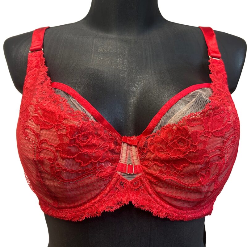 Lanny Mode biustonosz półusztywniany 12301 Czerwony na fiszbinie