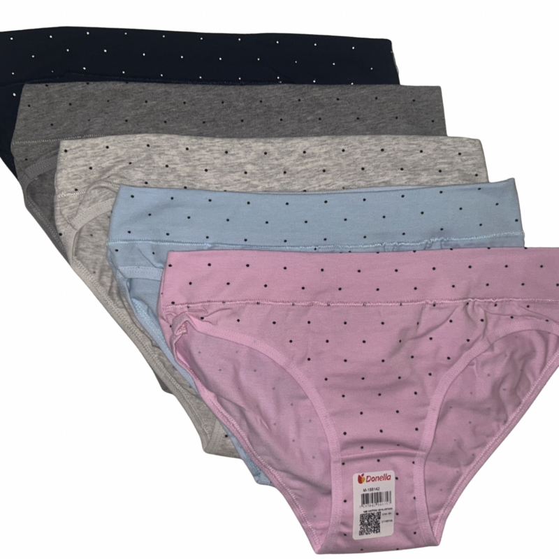 Majtki Damskie Niski Stan Donella 5 sztuk M/L/XL