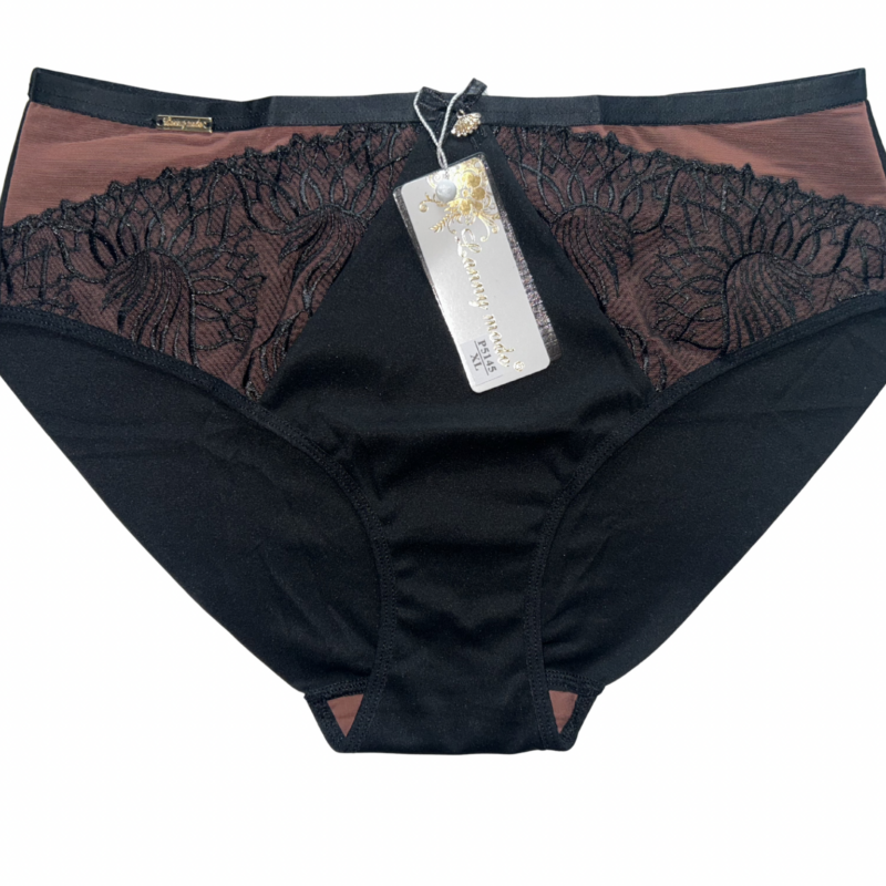 Lanny Mode P5145 majtki figi czarny z brązem