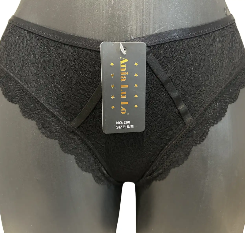 Koronkowe figi z ozdobnym tyłem Ania Lu Lo 268