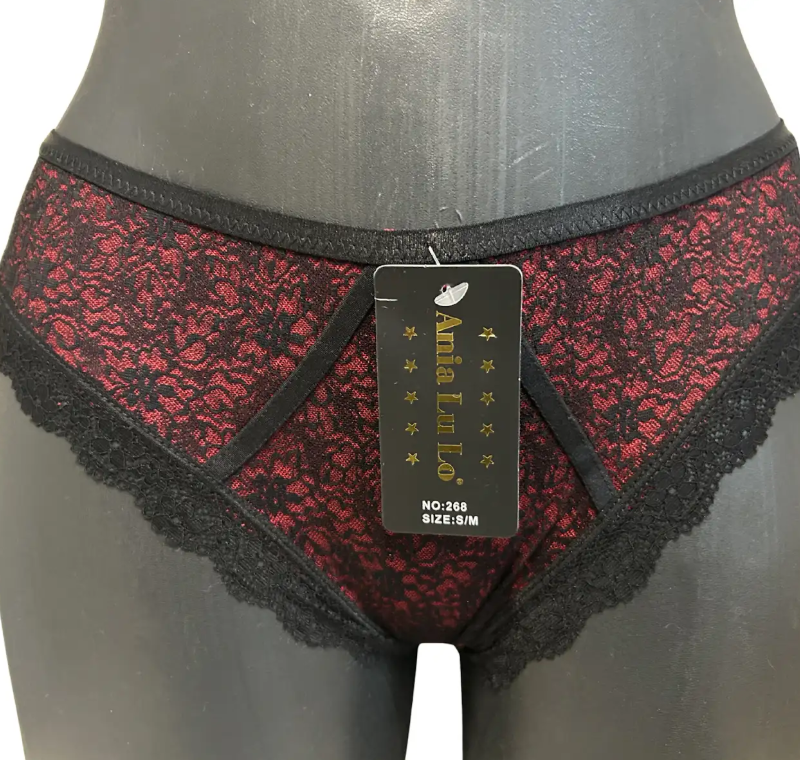 Koronkowe figi z ozdobnym tyłem Ania Lu Lo 268