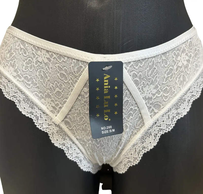 Koronkowe figi z ozdobnym tyłem Ania Lu Lo 268
