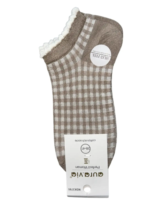 Skarpetki Damskie bawełniane stopki zestaw 5 par r. 35-38/38-41 Aura.via — zdjęcie 1