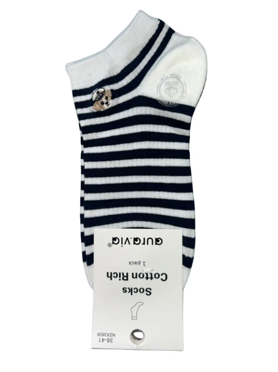 Skarpetki Damskie bawełniane stopki zestaw 5 par r. 35-38/38-41 Aura.via — zdjęcie 1