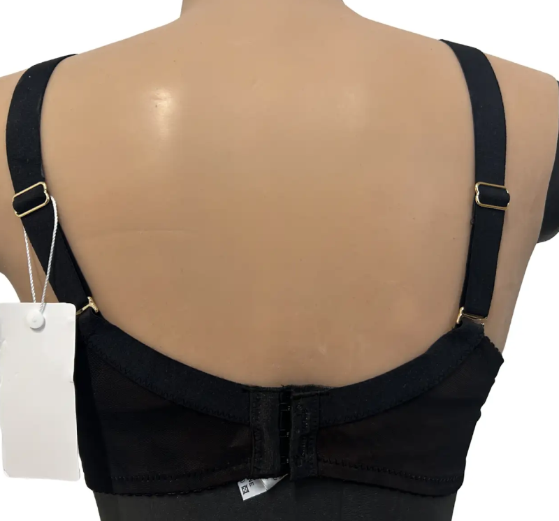 Lanny Mode L1145 biustonosz semi soft haft na fiszbinie czarny z brązem — zdjęcie 1