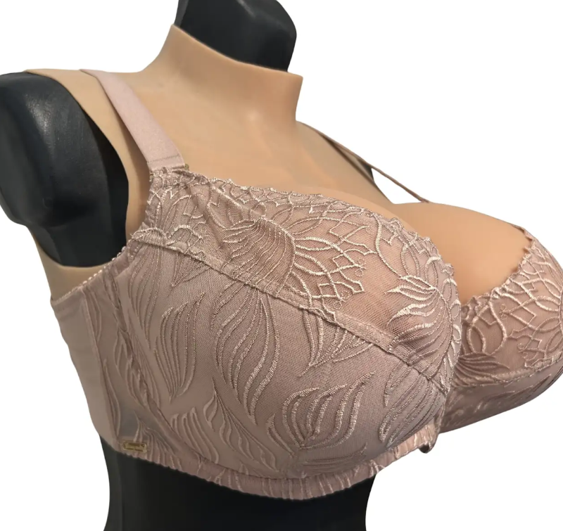 Lanny Mode L1145 biustonosz semi soft haft na fiszbinie Cappuccino