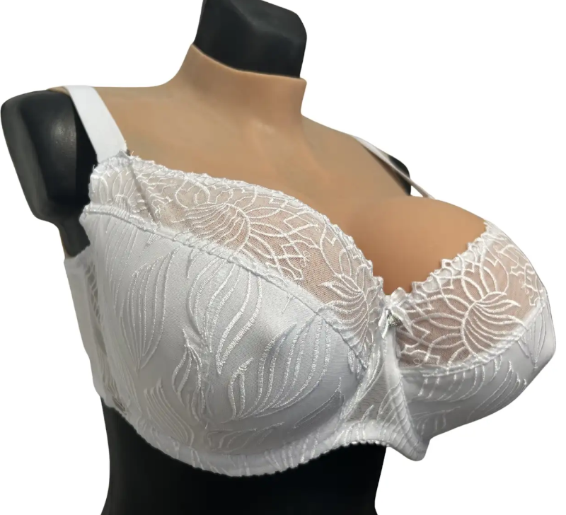 Lanny Mode L1145 biustonosz semi soft haft na fiszbinie biały