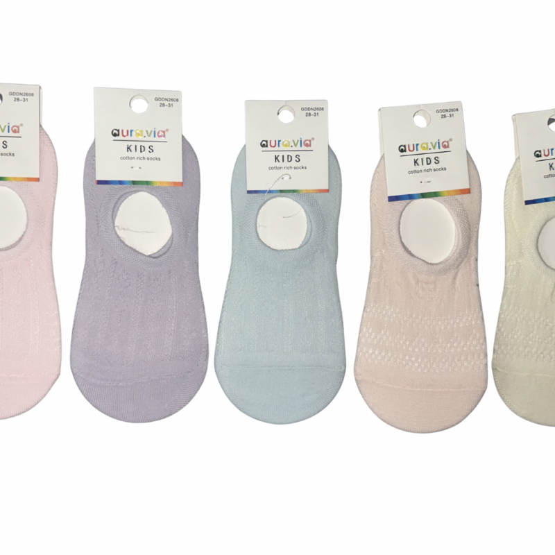 Skarpetki dziewczęce, skarpety bawełniane 5 par 28-31/32-35 Aura.via