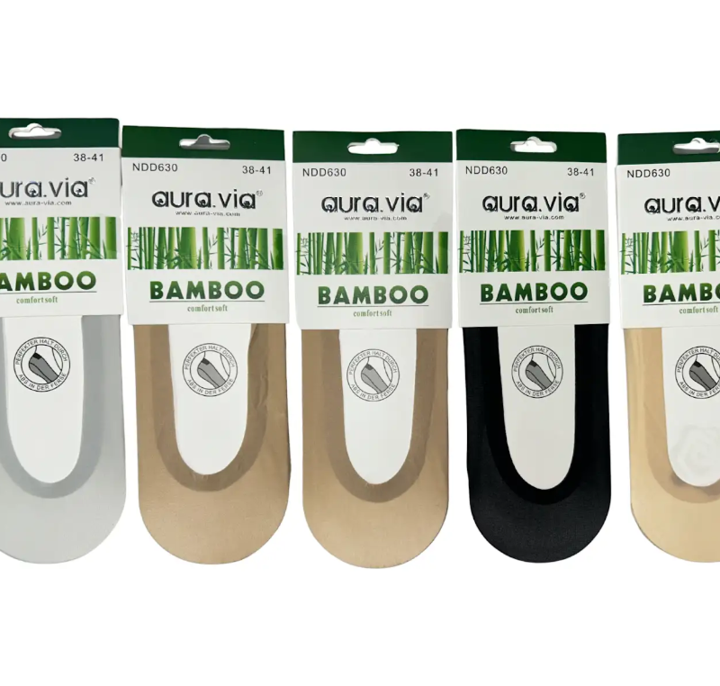 Stopki damskie 35-38/38-41 bambusowe z ABS–miękkość i stabilność