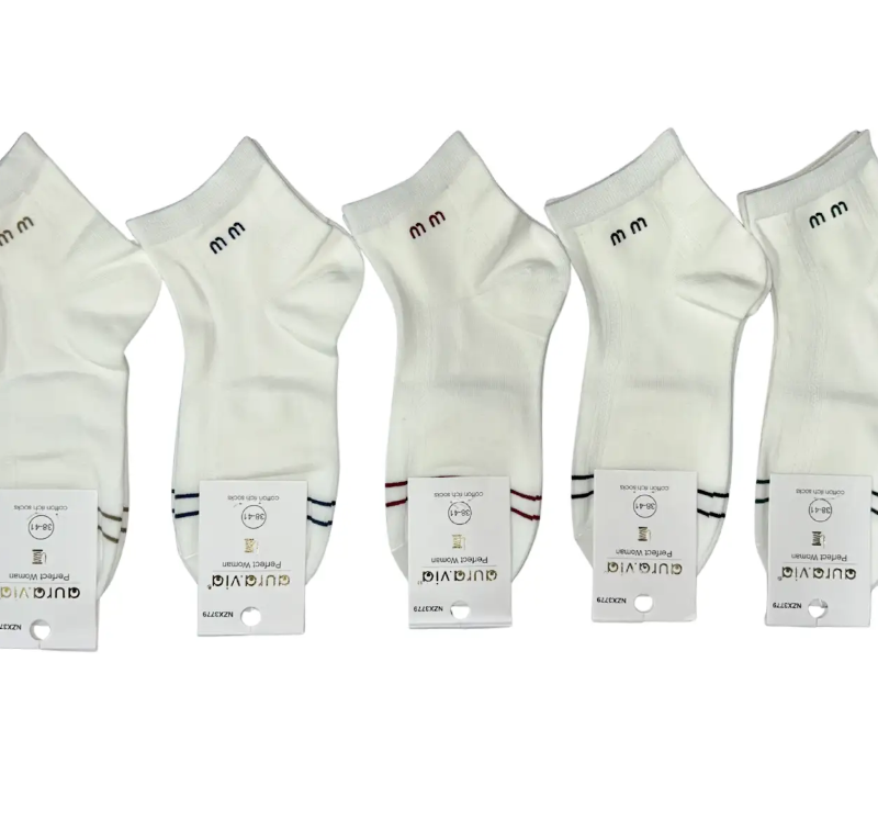 Skarpetki Damskie bawełniane kolory 5 par rozmiar 35-38/38-41 Aura.via