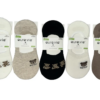 Skarpetki Damskie bawełniane stopki zestaw 5 par r. 35-38/38-41 Aura.via